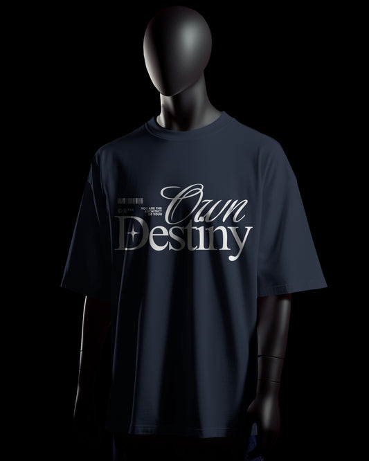 OwnDestiny Terry Oversized T-Shirt (Navy)